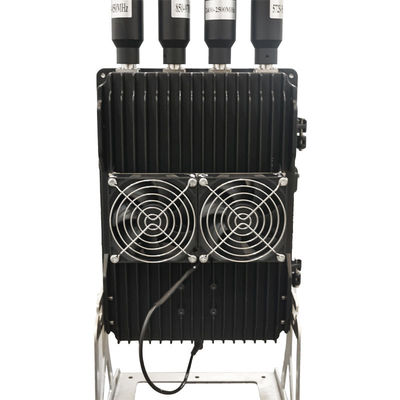 comprar Sistema de supresión de señal de 4 bandas 450-1500MHz 50W/banda para defensa de drones Fabricación en línea