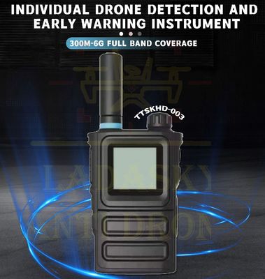 comprar Detector de drones portátil de 300-6000MHz Detección de UAV portátil con receptor híbrido analógico digital Fabricación en línea
