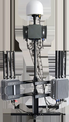 comprar Sistema antidrones fijo 70M-6Ghz 10KM Frecuencia completa 24 horas sin supervisión Captura de transmisión de video FPV de UAV Detección de drones Detector de inhibidor antidrones Fabricación en línea