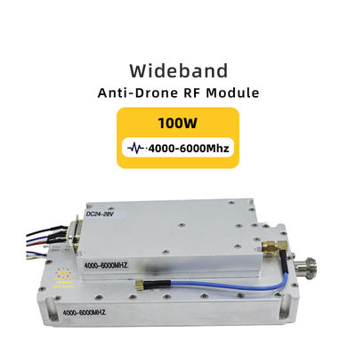 comprar Módulo anti-UAV Gan Lora de 100W, 4000-6000MHz, anti-portabilidad, ataque FPV para DJI, amplificador de potencia RF con circulador Fabricación en línea