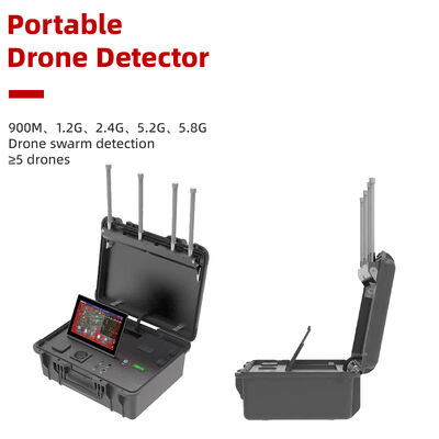 comprar Detector de drones portátil. Sistema avanzado anti-drones y sistema de defensa de seguridad con gestión de listas en blanco y negro, detecta el modelo de drones, trayectoria de vuelo, distancia y ubicación del piloto. Fabricación en línea