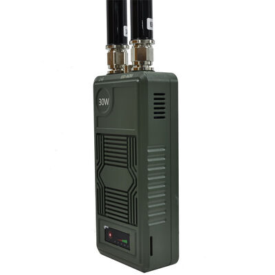 Portable Drone Jammer with High-Efficiency Jamming and Dual-Band Coverage for Anti-Drone Defense