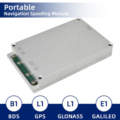 Portable Navigation Spoofing GaN Module with Multi-System Support and 2km Effective Range for Anti-Drone Applications