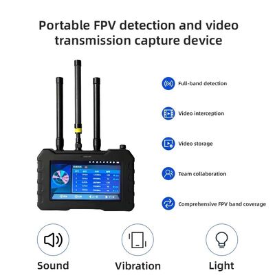 Portable 70MHz–6.2GHz Drone Detection System | 1.5km Range, Multi-Model Recognition, Team Collaboration & Analog Video Monitoring