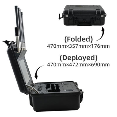 comprar Dispositivo anti-UAV de despliegue rápido de falsificación de banda múltiple soporta la biblioteca de drones DJI y AUTEL con identificación remota para la aplicación de la ley y la seguridad nacional Fabricación en línea
