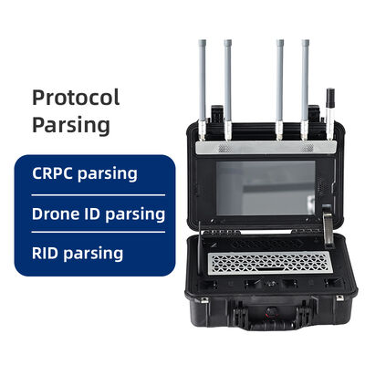 comprar Solución de detección de drones todo en uno detector portátil y spoofer con interceptación de video posicionamiento de piloto de rango de 5 km huellas dactilares de radio y lista blanca para protección VIP y seguridad de eventos Fabricación en línea