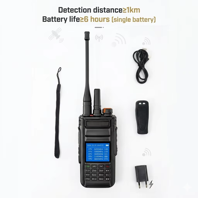 comprar Detector profesional de drones portátiles que admite detección de señales analógicas de vídeo y FM HD OFDM 300MHz-6200MHz Fabricación en línea