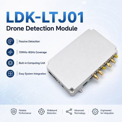 comprar Módulo de detección de drones compacto de 520g: sensor de RF pasivo de 70MHz-6GHz con sensibilidad de -105dBm para sistemas de identificación y seguridad de UAV Fabricación en línea