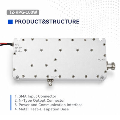 Comprar Módulo de Transmisión RF de Estado Sólido de Alto Rendimiento Potencia de Salida 100W Monitoreo VSWR en Tiempo Real de Banda Ancha 300-2700MHz Salvaguardas contra Sobrecalentamiento y ALC para Despliegue Fijo y Móvil Fabricación en línea