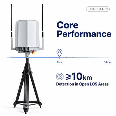 Comprar LDK-DGA1-01 Detección fija de drones 10 KM 70 MHz-6 GHz Dispositivo de localización y monitoreo UAV de baja altitud para exteriores Fabricación en línea