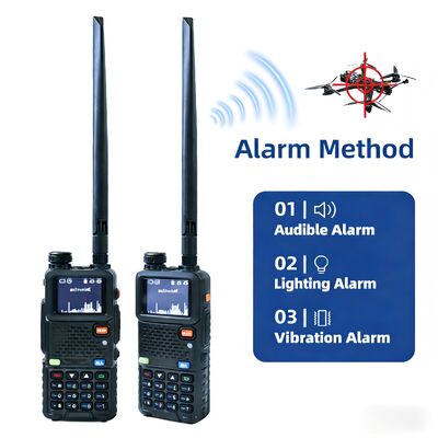 Detector de drones portátil de 300-6000MHz Detección de UAV portátil con receptor híbrido analógico digital