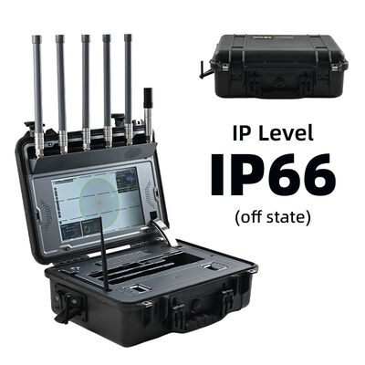 5KM 100-6000MHz Plataforma integrada de monitoreo de señales de UAV y simulación de navegación